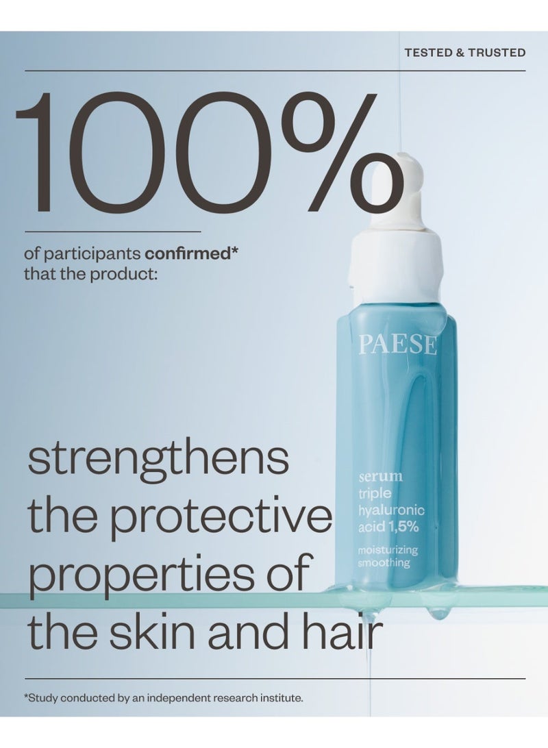 Paese Triple Hyaluronic Acid Serum 1.5%, Deep Hydration, Anti-Aging & Plumping Face Serum for Smooth, Firm & Radiant Skin (30ml) - Image 5